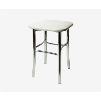 Табурет Классик (Экокожа белая)